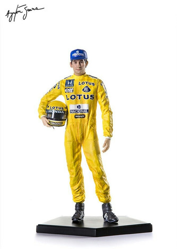 1/10 Estátua Ayrton Senna Lotus 97 Monaco Gp F1 Iron Studios