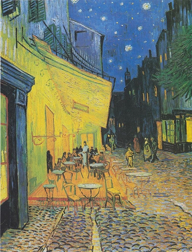 Poster Terraza De Café Van Gogh Del  Metropolitan Museum Ny
