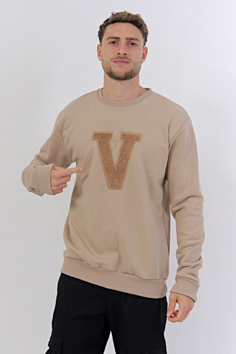 Buzo Viste Vilo Hombre Cuello Redondo Singapur V Frisado