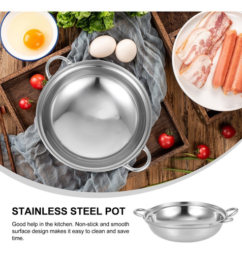 Olla De Cocina Caliente Antiderrame De Acero Inoxidable Con