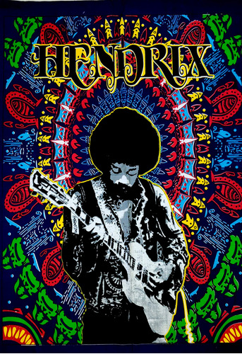 Icc - Póster De Guitarra Jimi Hendrix Para Colgar En La Pa.