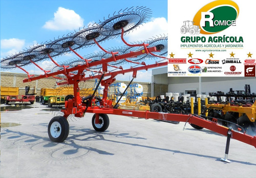 Imagen 2 de 13 de Rastrillo Cosechador 12 Aros Swissmex Flex De Resortes Nuevo