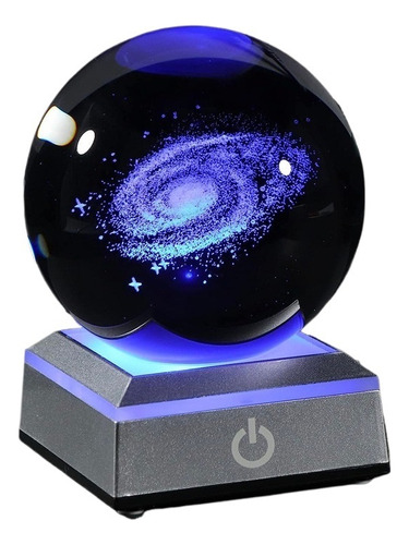 Bola De Cristal Del Sistema Solar, Color Luna Lampara Regalo