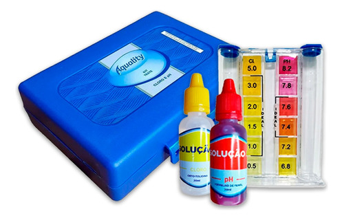 Kit Teste Medidor De Ph E Cloro Para Piscinas - Aquality