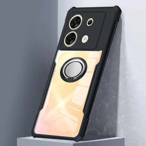 Funda Para Infinix Zero 30 5g Anillo Tener Vidrio Membrana