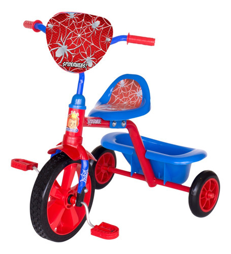 Triciclo Promeyco Araña Para Niños 2 A 5 Años Color Rojo