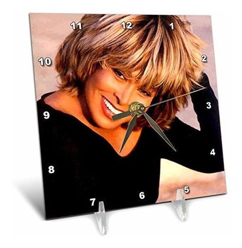 Reloj De Mesa Tina Turner 6x6  De 3drose