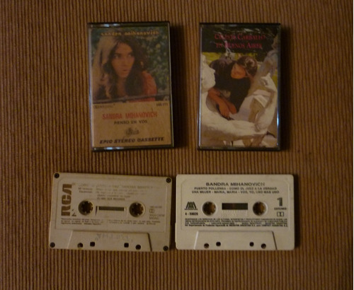 Lote X 3 Cassettes Sandra Mihanovich + 1 De Celeste Carballo