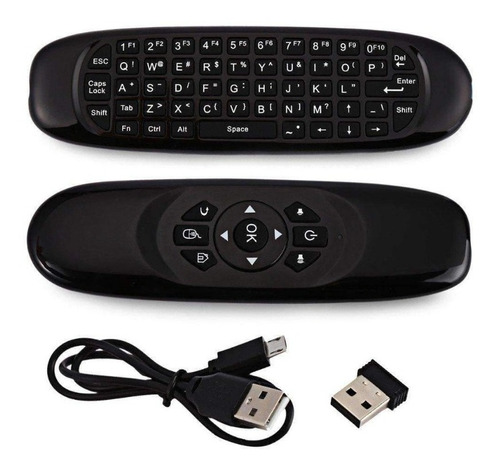 Mini Teclado Wireless 2.4ghz Controle Air Mouse Tv,pc,game