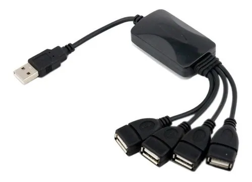 Extensor Hub Usb Adaptad C/ 4 Portas Flexível 2.0