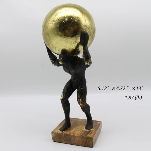 Atlas Holding Up World Estatua Y Escultura, Decoración De Fi