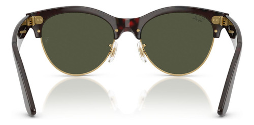Lentes De Sol Clubmaster Way Verde Ray-ban Rb234199031 Varilla Havana Armazón Havana