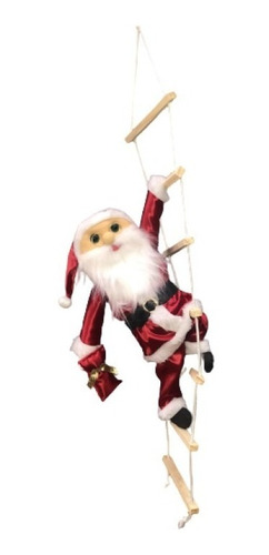 Boneco Papai Noel Vermelho Escada Enfeite Natal Decoração