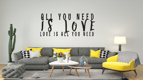 Vinil Decorativos Para Pared  All You Need Is Love