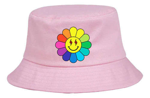 Gorro Pesquero J Balvin Rosado Sombrero Bucket Hat