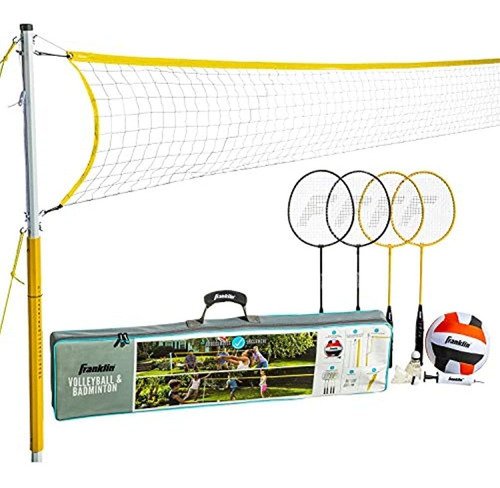 Franklin Sports - Juego Combinado De Voleibol Y Bádminton -