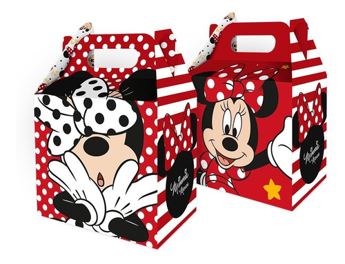 Caixas Surpresas Estilo Maleta - Festa Minnie Mouse
