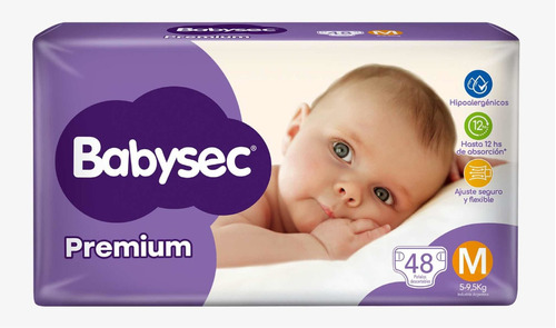 Babysec Premium Mediano X48 Unidades Género Sin género Tamaño M