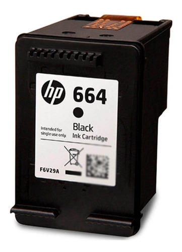 Imagen 4 de 8 de Cartucho Hp 664 Negro F6v29al Orig. 2675 2135 3635 3775 4675