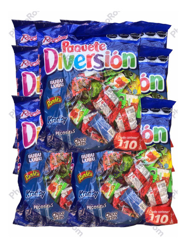Paquete Diversión Dulces Surtidos Ricolino 11.04 Kg 880 Pz