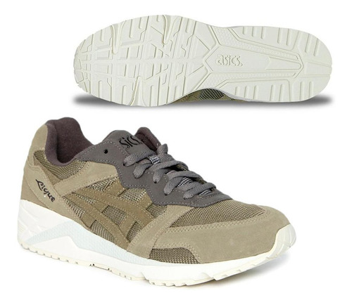 Tênis Asics Tiger Gel Lique Oliva Corrida Casual Original