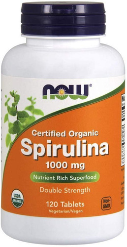 Espirulina Natural Vegana 1000mg / 120 Comprimidos