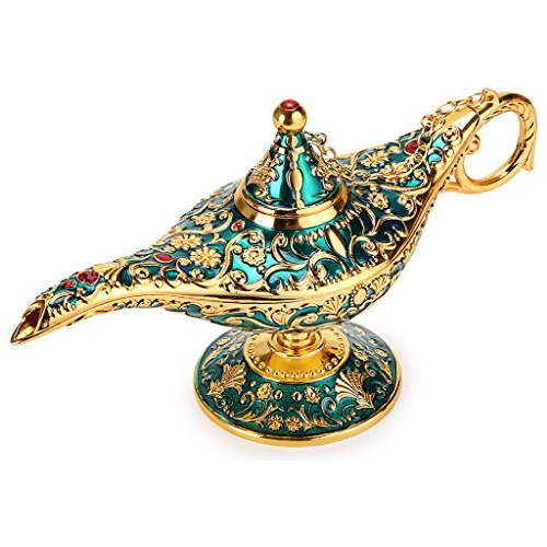 Vintage Magical Legend Aladdin&#39;s Genie Lamp Hogar/d...