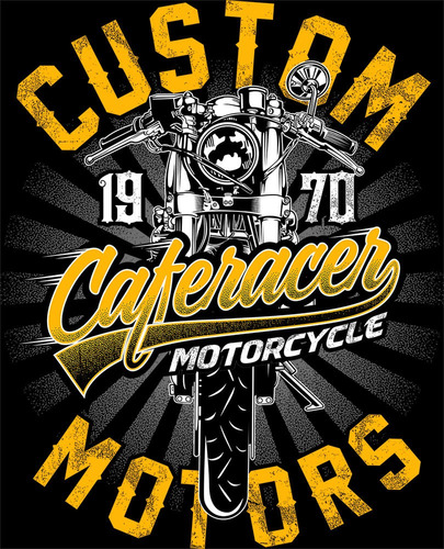 Imagem 3 de 7 de Camiseta Caferacer Custom Moto Motoqueiro Promoção