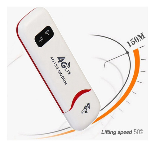 Módem 4g Lte Wi-fi Hotspot Router Usb Dongle 150 Mbps Blanco