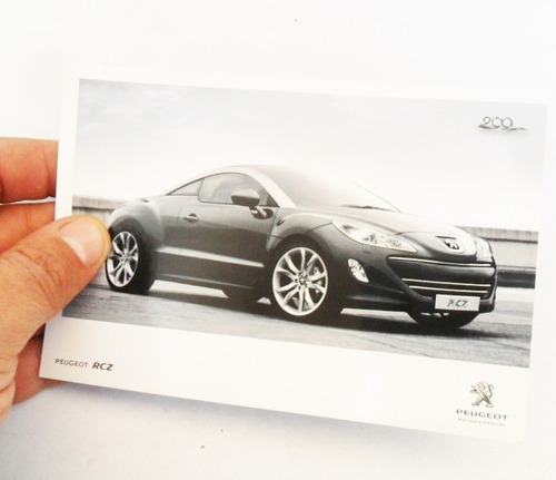 Folleto Antiguo Peugeot Rcz No Catalogo Auto Coupe