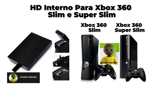 Hd 1tb Interno Lotado Com 150 Itens Xbox 360 - Anoba Games