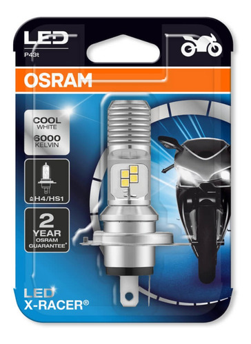 Imagem 3 de 6 de Lampada Farol Led H4 Osram