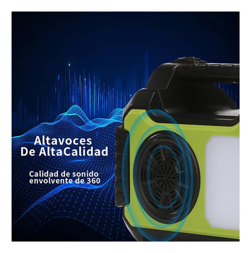Mini Sistema Solar Radio4 Focos Linterna Power Bank Mor-8072