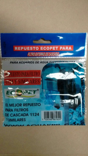 Repuesto Cartucho Filtro De Cascada 1124 Y Similares 1624