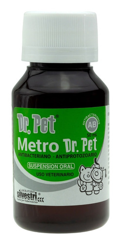 Dr Pet Metro 50ml Antibacteriano Uso Veterinario 
