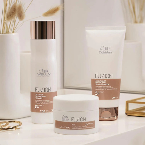 Imagen 7 de 7 de Shampoo + Conditioner + Mascarilla Wella Fusion Professional