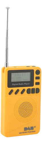 Radio De Bolsillo Portátil Dabp9 Con Pantalla Lcd, Altavoz M