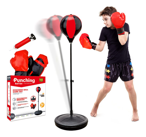 Saco De Boxeo Para Ninos, Bolsa De Boxeo Con Soporte, 3, 4,