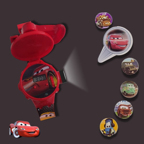 Relogio Projetor Carros Relampago Mcqueen Digital Infantil