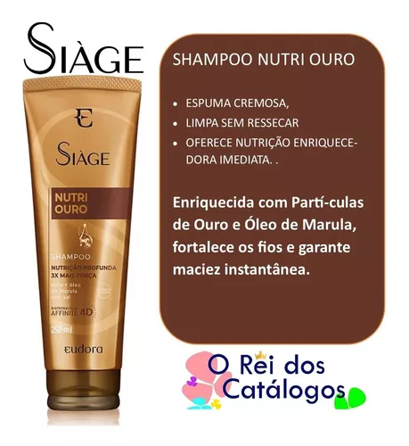 Kit Siàge Nutri Ouro Shampoo + Condicionador + Máscara Versão