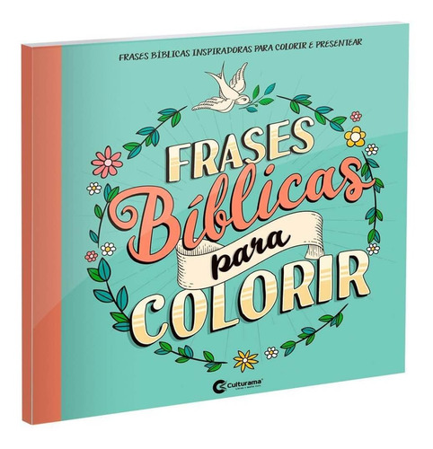 Livro De Pintar Frases Bíblicas Para Colorir Arteterapia