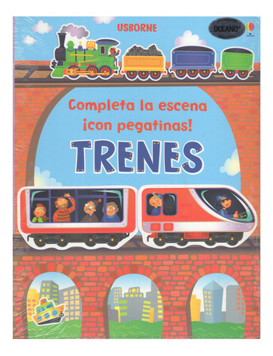 Libro: Trenes. Completa La Escena Con Pegatinas