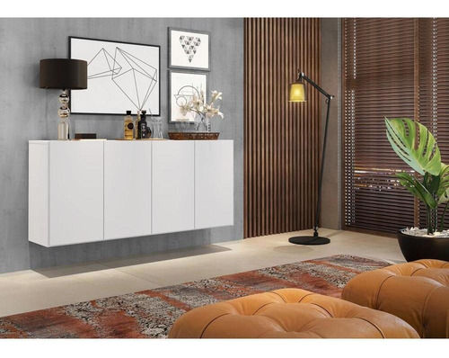 Aparador Buffet Suspenso Multimóveis Veneza Fg3594 Branco