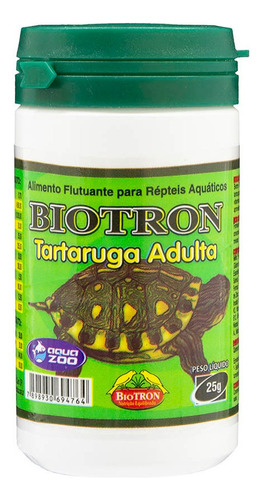 Ração Tartaruga Adulta Biotron 25g Comida Jabuti Cágado