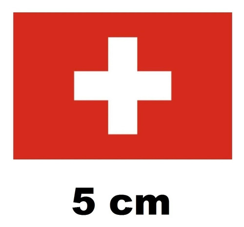 Stickers Bandera Suiza ( Vinil 5 Cm ) 1 Pza