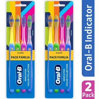 Escova Dental Oral-b Indicator Color Familia N° 35 C/2 Pack
