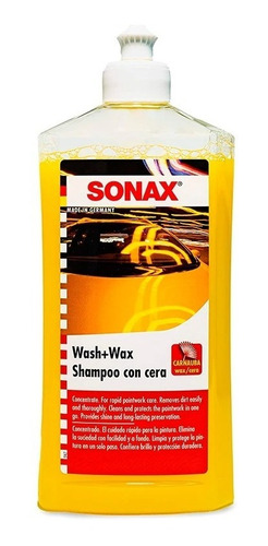 Shampoo Con Cera Para Auto 500ml Wash & Wash Sonax