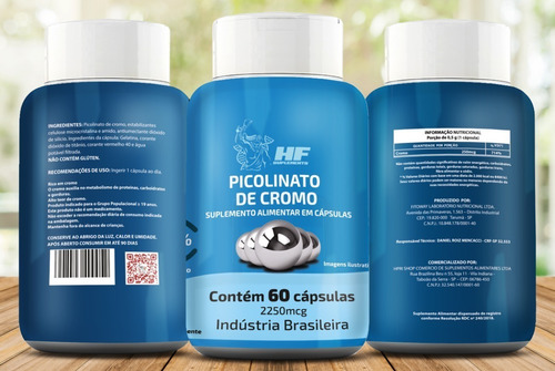 Imagem 2 de 5 de Picolinato De Cromo 2250 Mcg - Inibe Vontade De Comer Doces