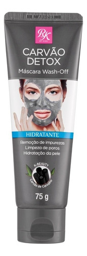 Rk By Kiss Carvão Detox Mascara Wash-off Hidratante 75g Tipo de pele Normal