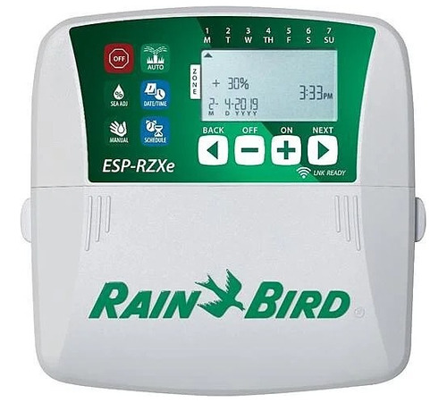 Programador De Riego Rain Bird Esp Rzxe 4 Estaciones Int.